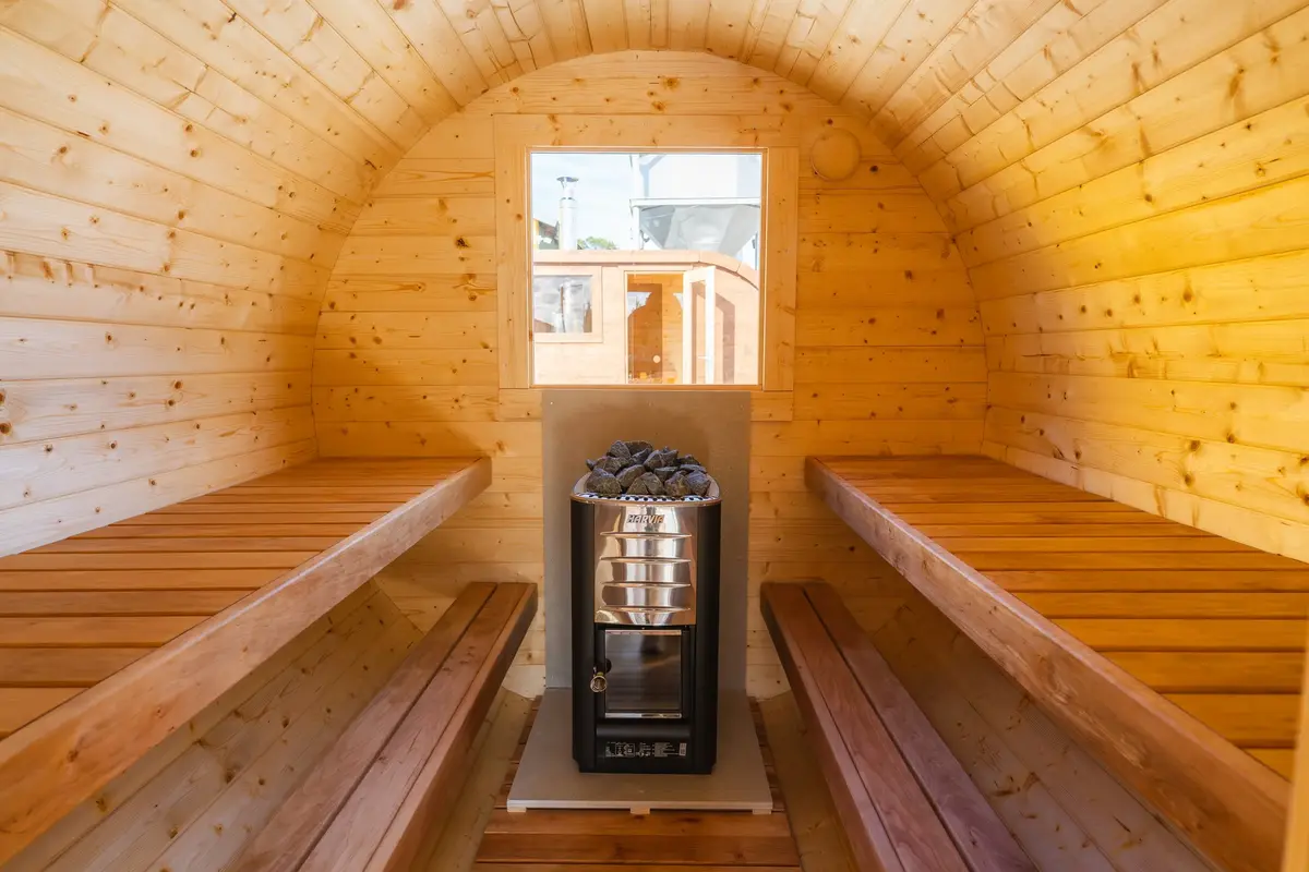 OutDoorSauna sauna leiliruum Harvia kerisega