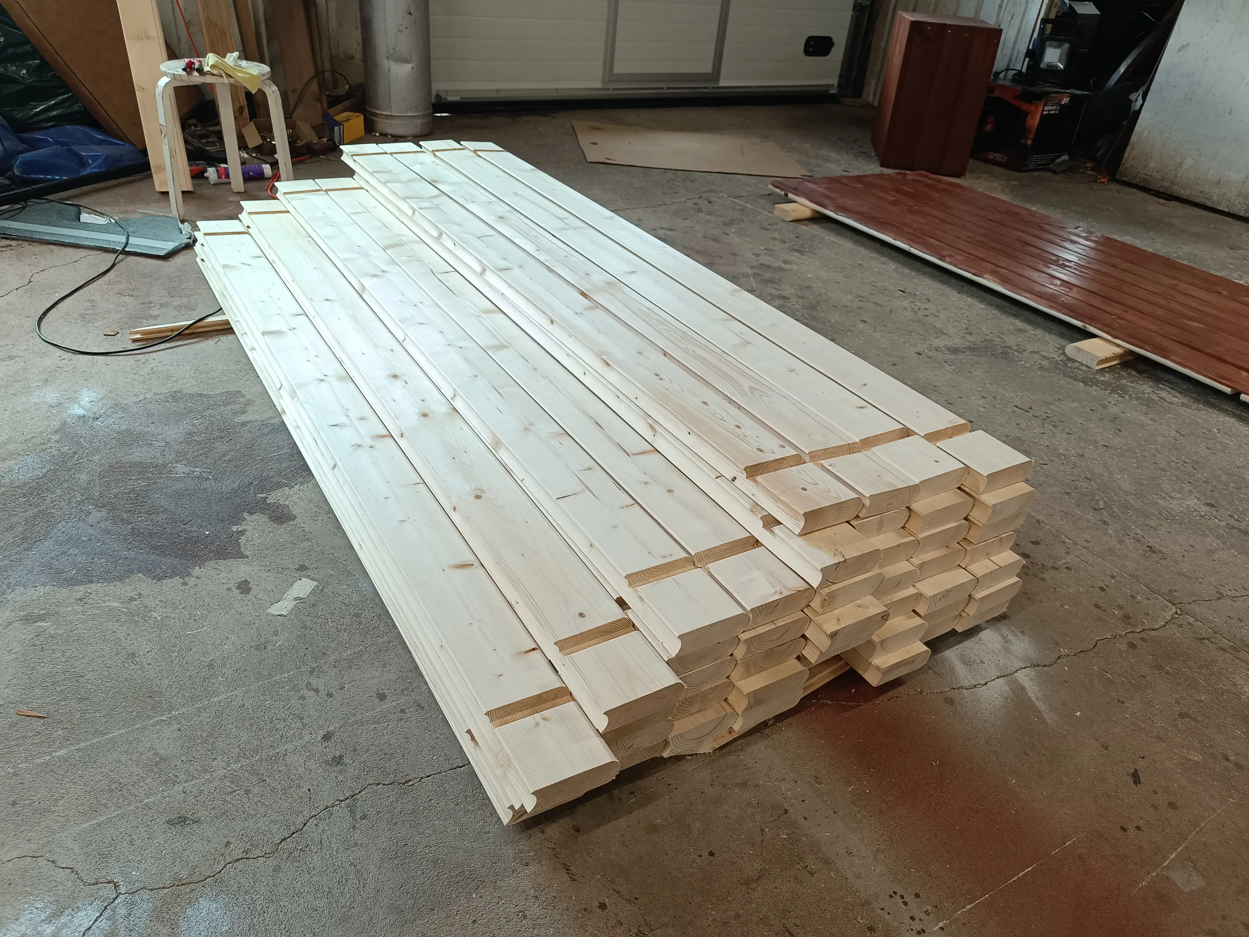 Sauna transport kraanaga