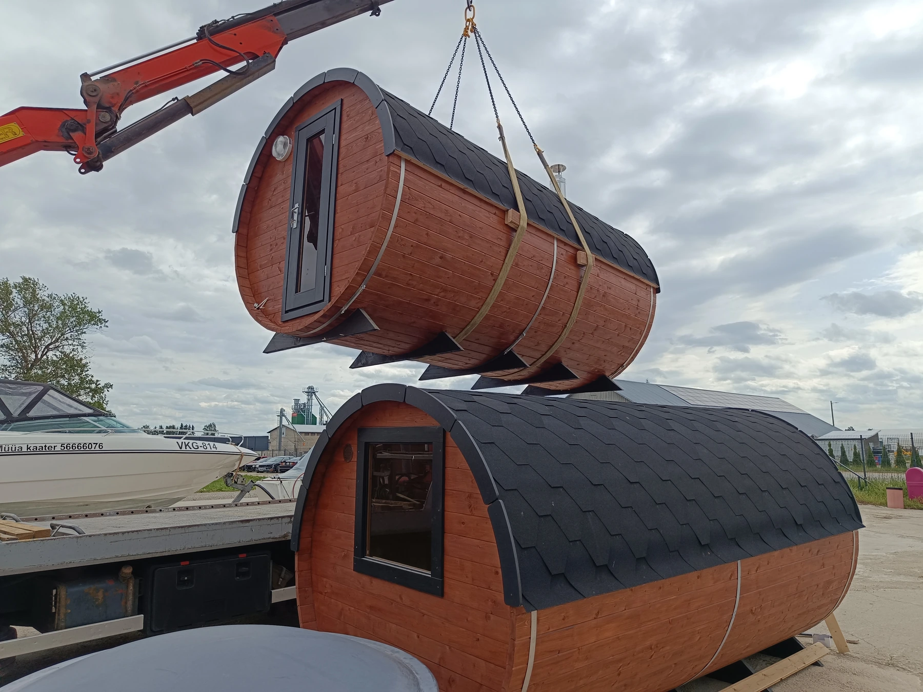 Valmis sauna transport